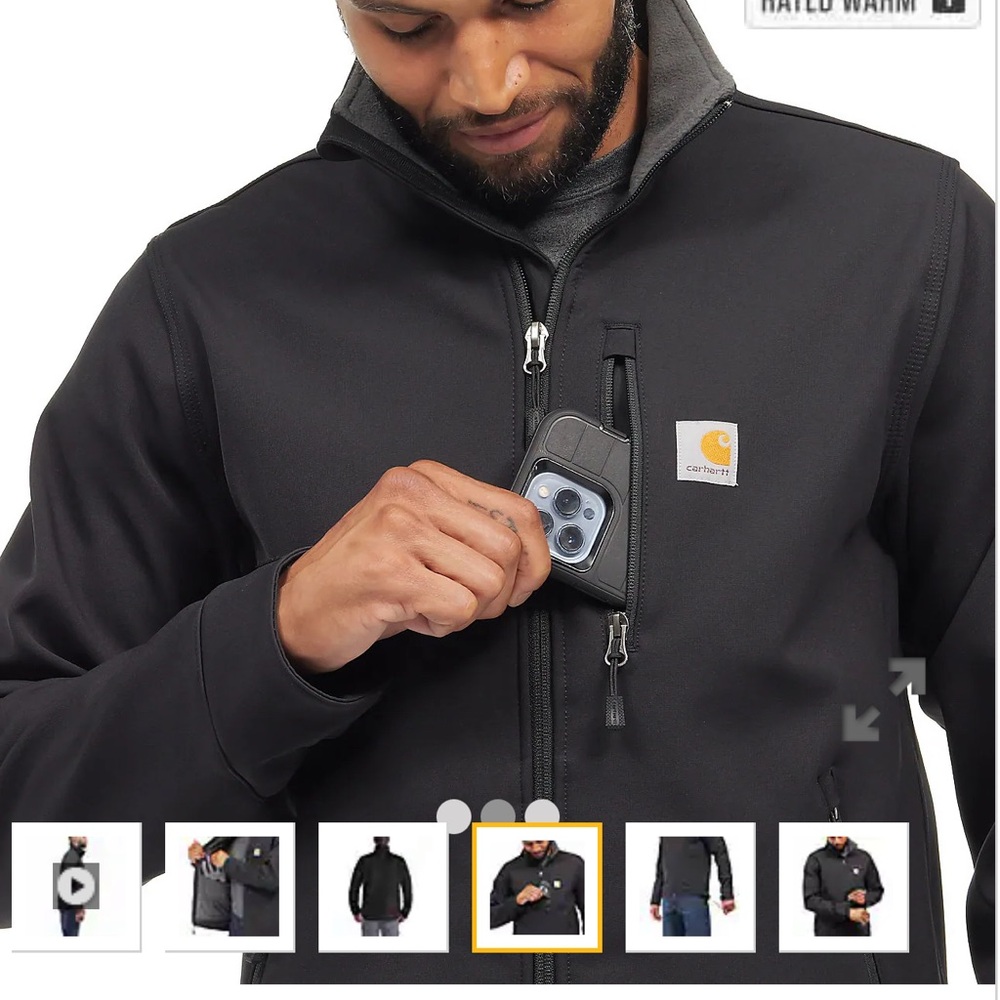 Carhartt Men's Performance Jacket in Gray - Picture 4 of 6